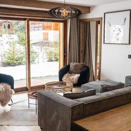 4-Room Apartment With Garden, Gym And Shared Spa Megève Buitenkant foto