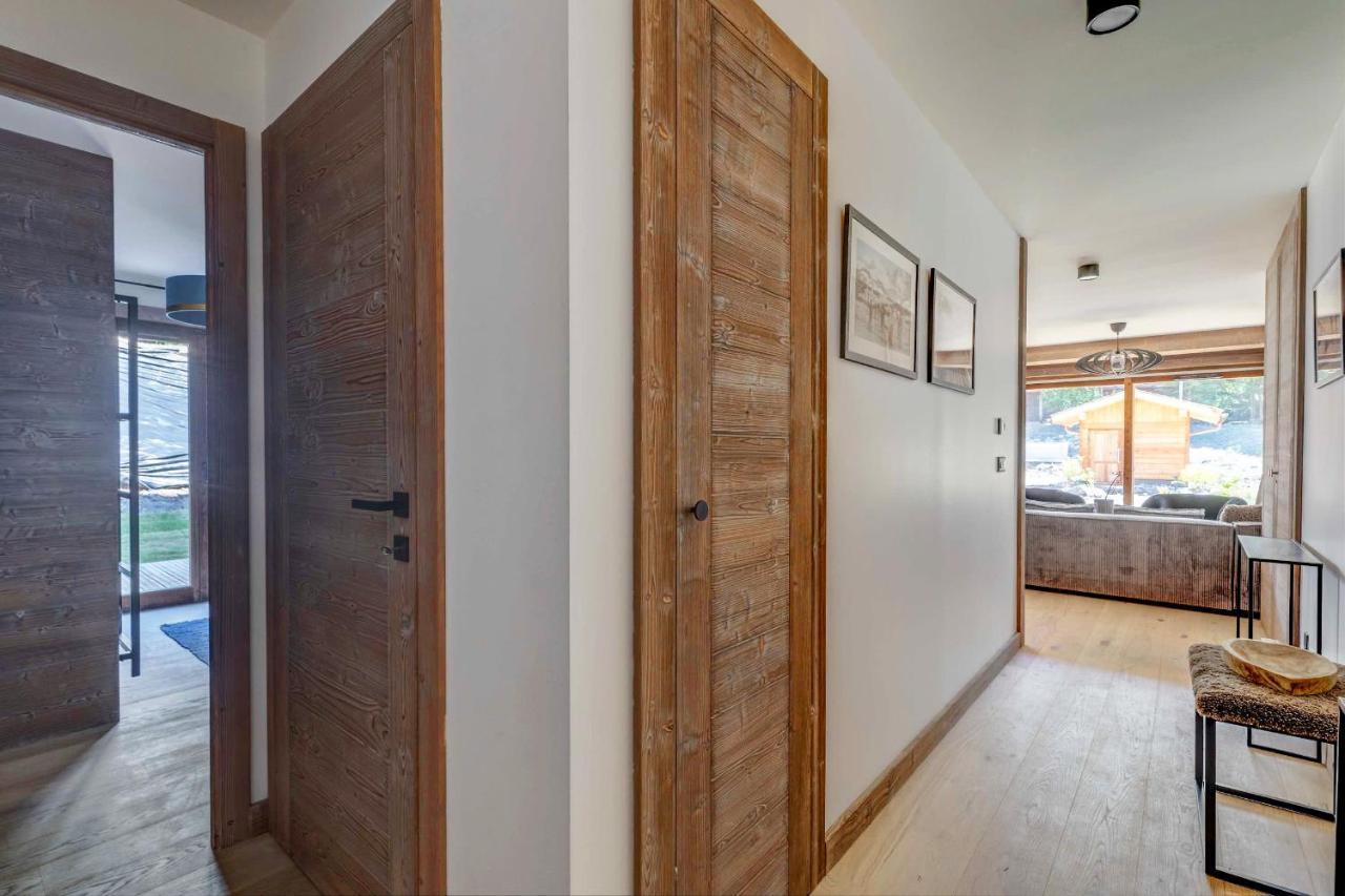 4-Room Apartment With Garden, Gym And Shared Spa Megève Buitenkant foto
