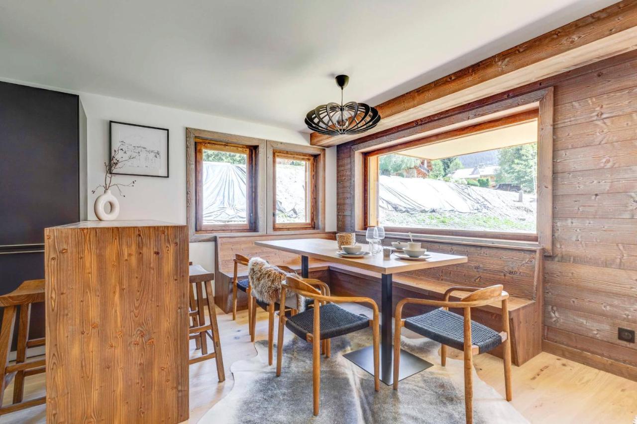 4-Room Apartment With Garden, Gym And Shared Spa Megève Buitenkant foto