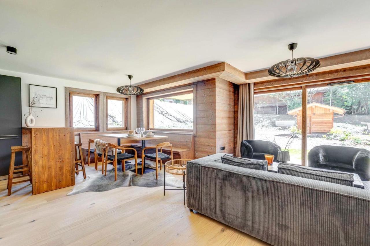 4-Room Apartment With Garden, Gym And Shared Spa Megève Buitenkant foto