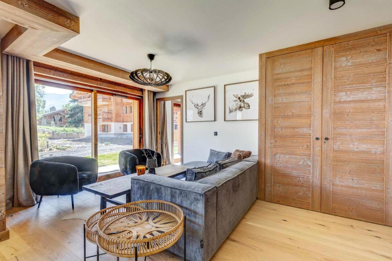 4-Room Apartment With Garden, Gym And Shared Spa Megève Buitenkant foto