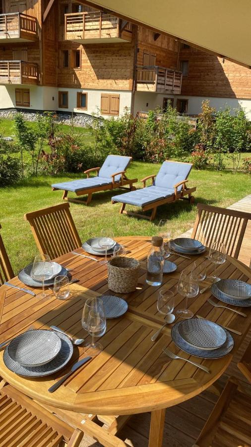 4-Room Apartment With Garden, Gym And Shared Spa Megève Buitenkant foto