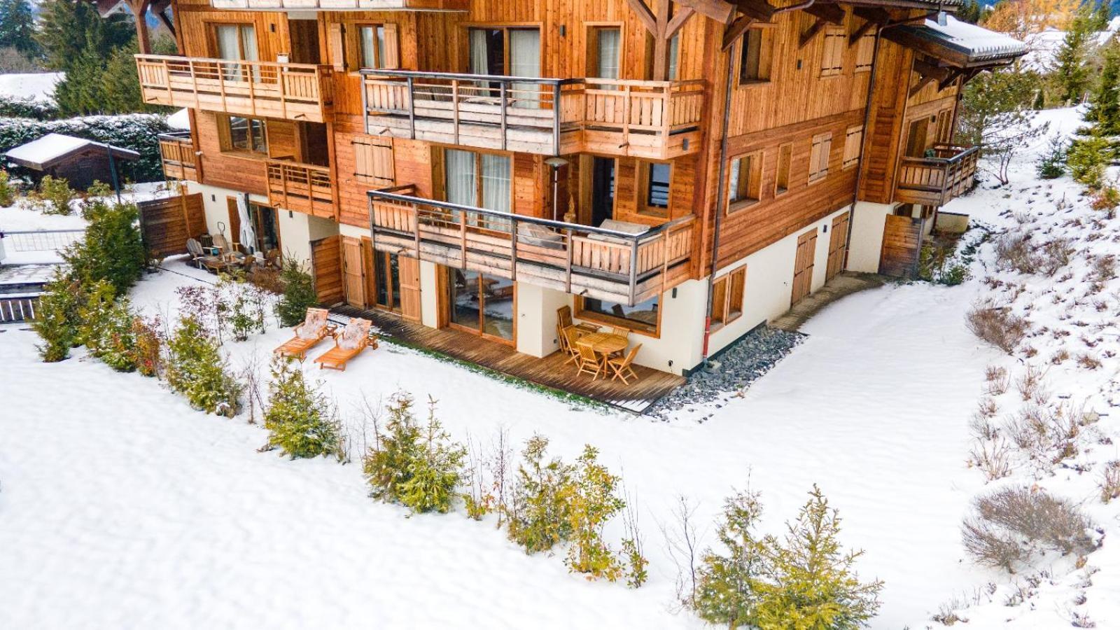 4-Room Apartment With Garden, Gym And Shared Spa Megève Buitenkant foto