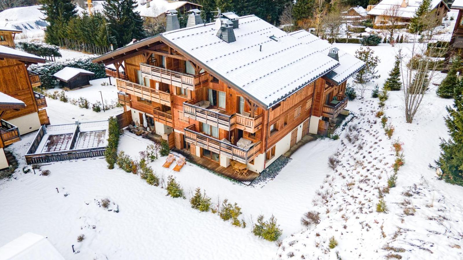 4-Room Apartment With Garden, Gym And Shared Spa Megève Buitenkant foto